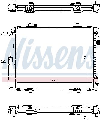 NISSENS Radiaator,mootorijahutus 62582A