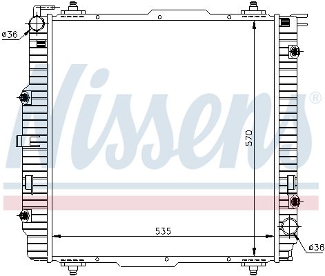 NISSENS Radiaator,mootorijahutus 62599A