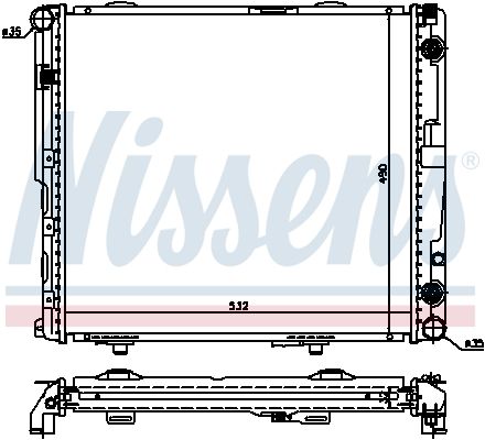 NISSENS Radiaator,mootorijahutus 62694A