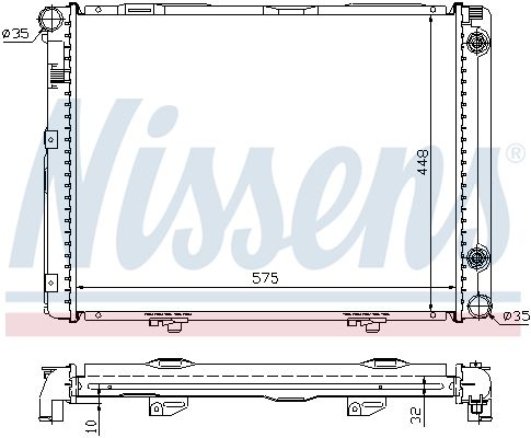 NISSENS Radiaator,mootorijahutus 62722A