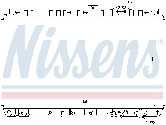 NISSENS Radiaator,mootorijahutus 62844