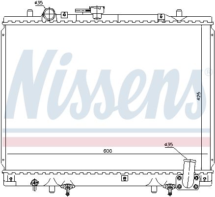 NISSENS Radiaator,mootorijahutus 628974