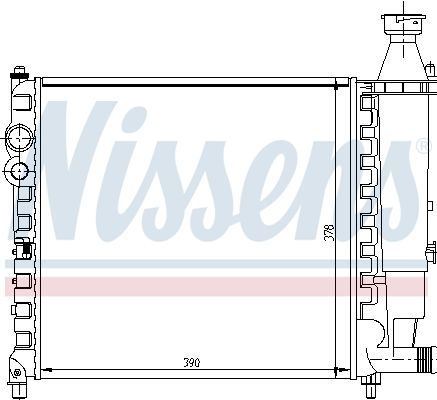 NISSENS Radiaator,mootorijahutus 63411