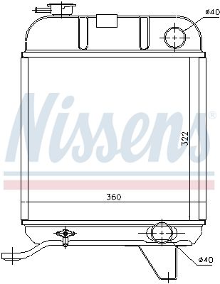 NISSENS Радиатор, охлаждение двигателя 63460
