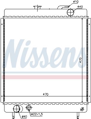 NISSENS Radiaator,mootorijahutus 63562