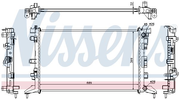 NISSENS Radiaator,mootorijahutus 637602