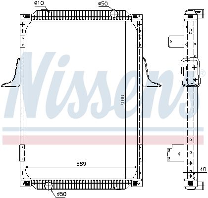 NISSENS Radiaator,mootorijahutus 63787A