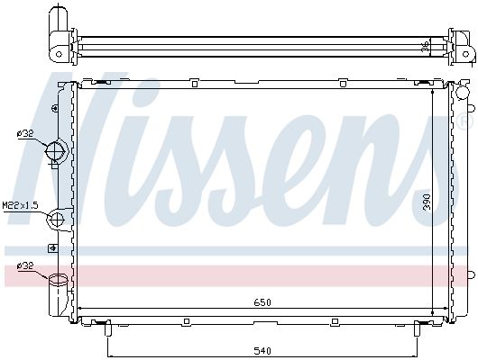 NISSENS Radiaator,mootorijahutus 63796