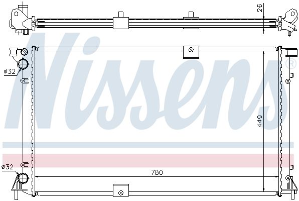 NISSENS Radiator, engine cooling