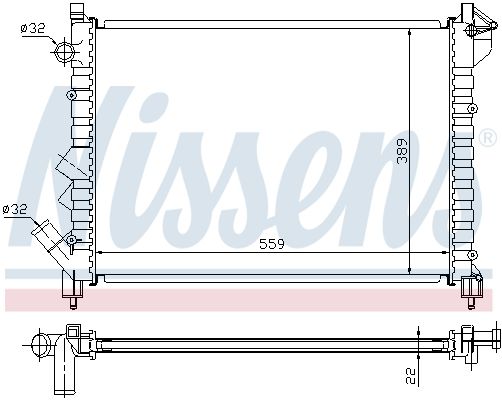 NISSENS Radiaator,mootorijahutus 63832