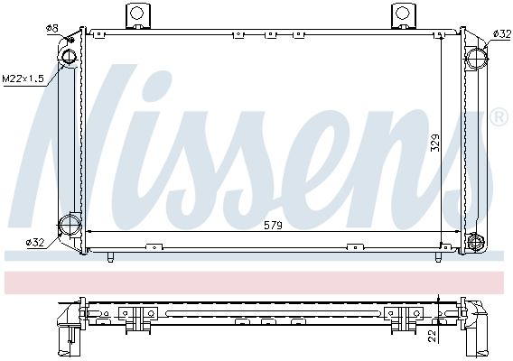 NISSENS Radiaator,mootorijahutus 64057A