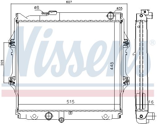 NISSENS Radiaator,mootorijahutus 646914