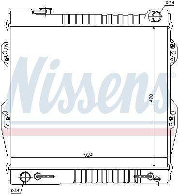 NISSENS Radiaator,mootorijahutus 64847