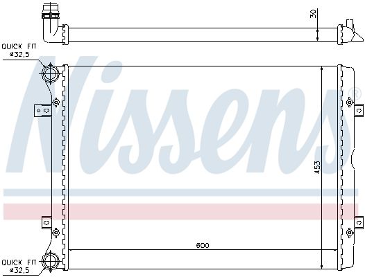 NISSENS Radiaator,mootorijahutus 65014