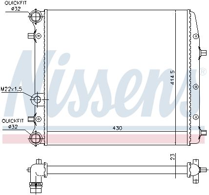 NISSENS Radiaator,mootorijahutus 65269A