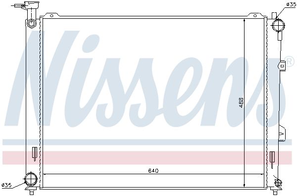 NISSENS Radiaator,mootorijahutus 66683