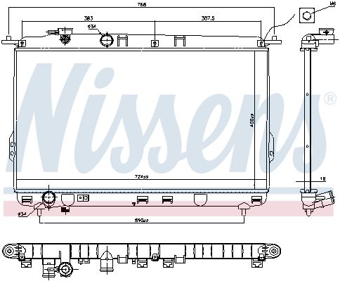 NISSENS Radiator, engine cooling