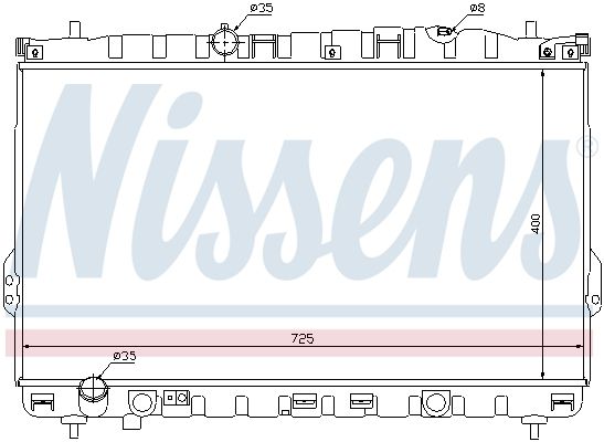 NISSENS Radiaator,mootorijahutus 67032