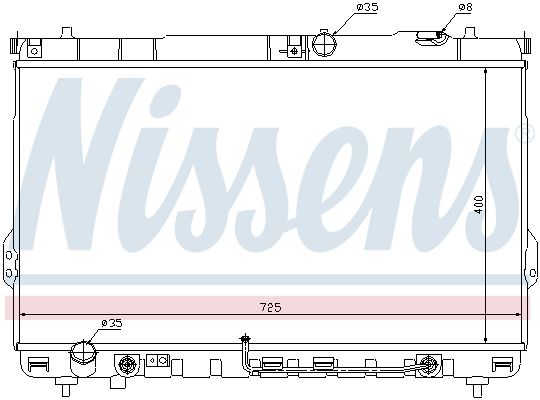 NISSENS Radiaator,mootorijahutus 67036