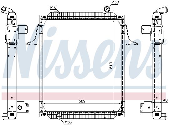 NISSENS Radiaator,mootorijahutus 67245