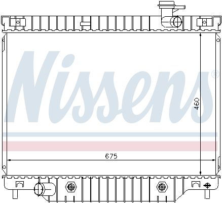 NISSENS Радиатор, охлаждение двигателя 69211