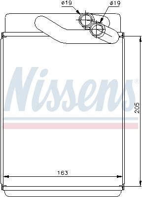 NISSENS Теплообменник, отопление салона 77616
