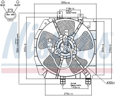 NISSENS Ventilaator,mootorijahutus 85274