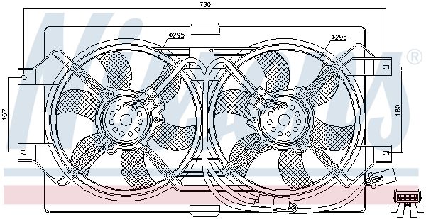 NISSENS Ventilaator,mootorijahutus 85386