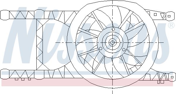 NISSENS Ventilaator,mootorijahutus 85484