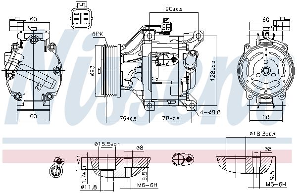 NISSENS Kompressor,kliimaseade 890036