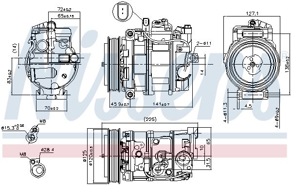 NISSENS Kompressor,kliimaseade 890191