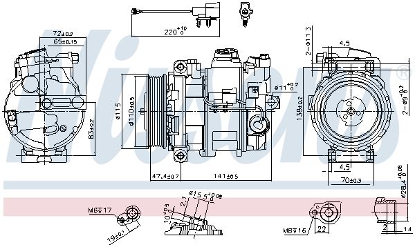 NISSENS Kompressor,kliimaseade 890306