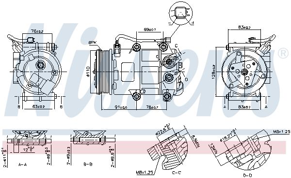 NISSENS Kompressor,kliimaseade 890655