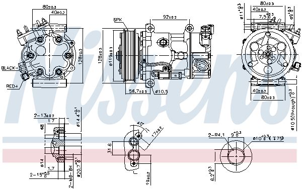 NISSENS Kompressor,kliimaseade 89067