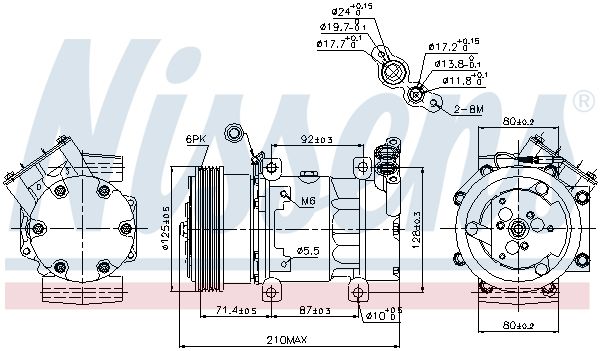 NISSENS Kompressor,kliimaseade 89159