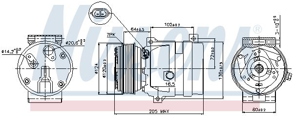 NISSENS Kompressor,kliimaseade 89435