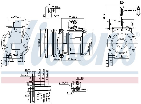 NISSENS Kompressor,kliimaseade 89747