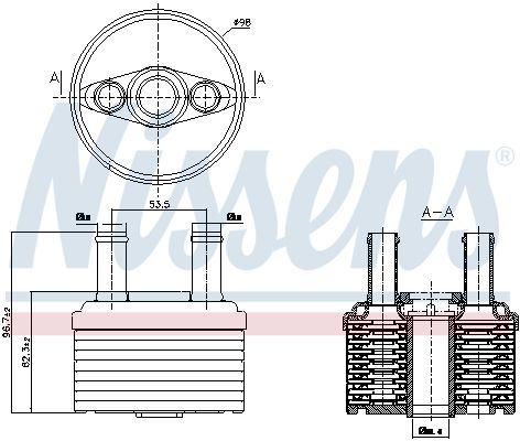 NISSENS Õliradiaator, automaatkast 90664