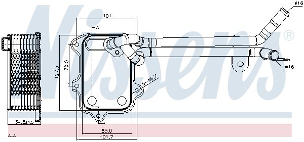 NISSENS Õliradiaator,mootoriõli 90679