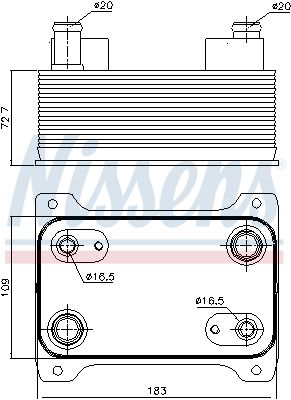 NISSENS Õliradiaator, automaatkast 90747