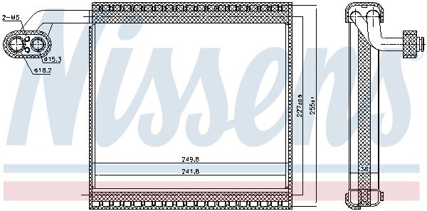 NISSENS Evaporator, air conditioning