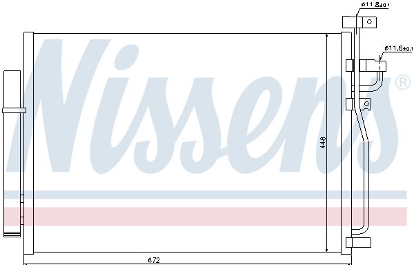 NISSENS Конденсатор, кондиционер 940010