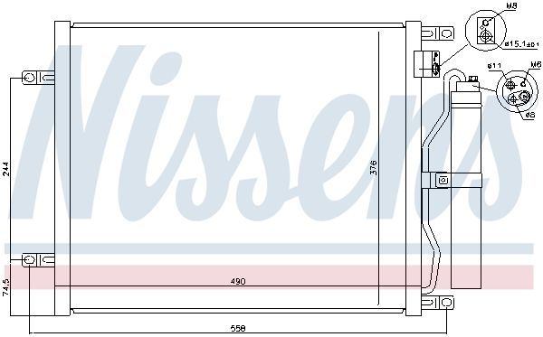 NISSENS Kondensaator,kliimaseade 940070