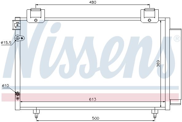 NISSENS Конденсатор, кондиционер 94730