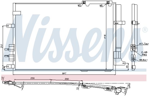 NISSENS Kondensaator,kliimaseade 94914