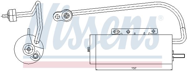 NISSENS Kuivati,kliimaseade 95339