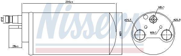 NISSENS Kuivati,kliimaseade 95341