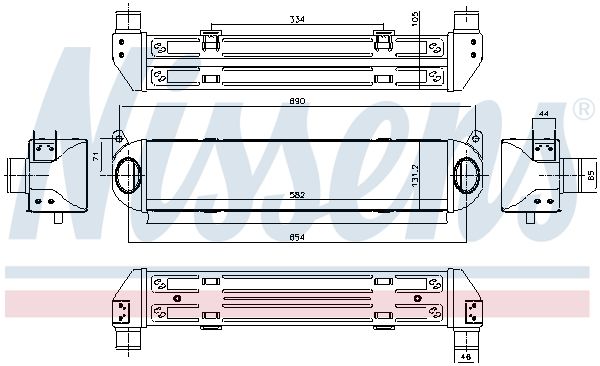 NISSENS Kompressoriõhu radiaator 96179