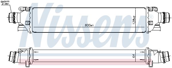 NISSENS Kompressoriõhu radiaator 96279