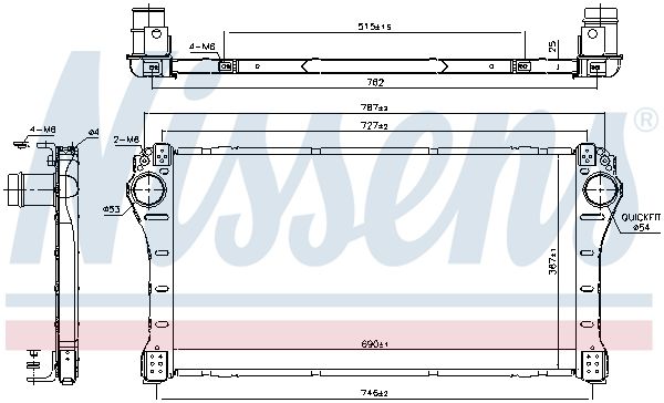 NISSENS Интеркулер 96401